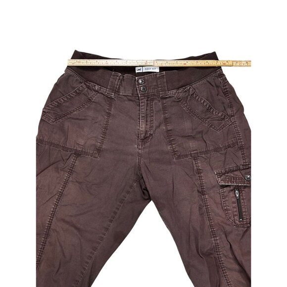 Lee Womens Easy Fit Brown Cargo Shorts Size 10 Cotton/Spandex Blend - Picture 9 of 9